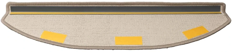 Kilimėliai laiptams, 15vnt., taupe spalvos, 56x17x3cm