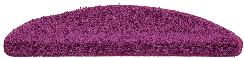 Laiptų kilimėliai, 15vnt., violetinės spalvos, 56x17x3cm