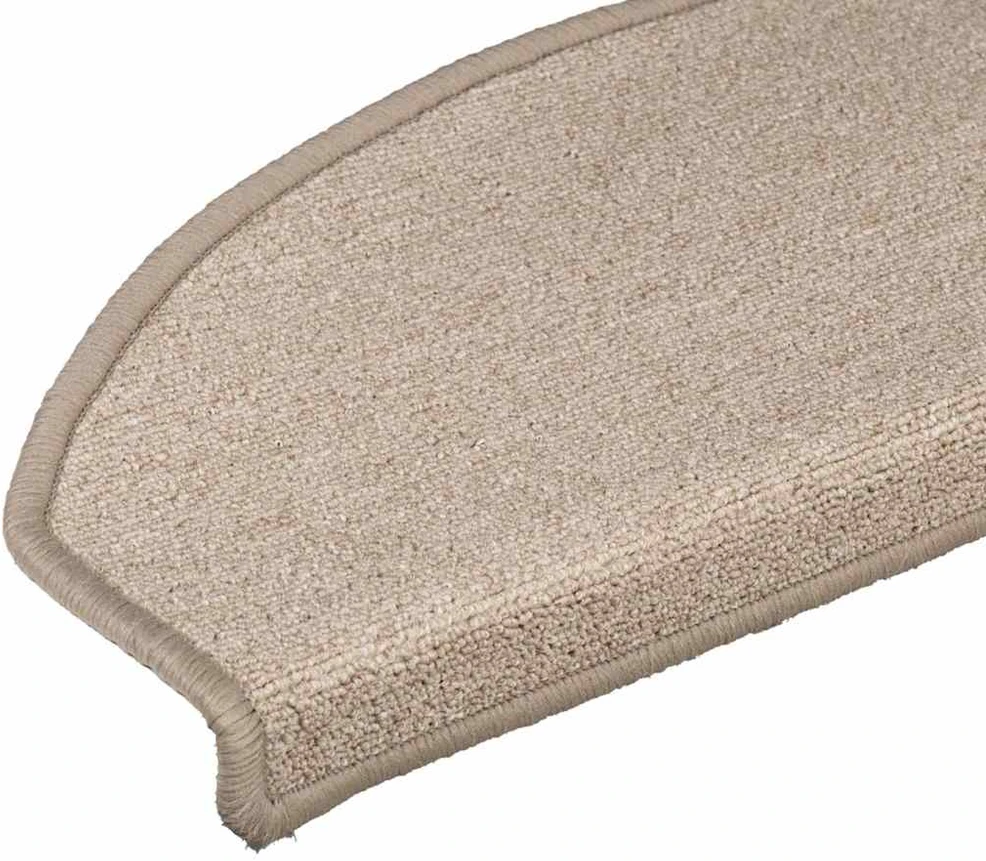 Kilimėliai laiptams, 15vnt., taupe spalvos, 56x17x3cm