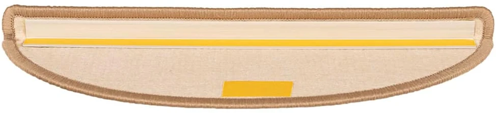 Lipnūs laiptų kilimėliai, 15vnt., šviesiai rudi, 56x17x3cm