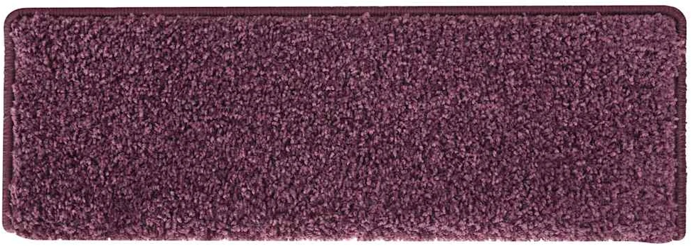 Laiptų kilimėliai, 15vnt., tamsiai violetinės spalvos 65x21x4cm