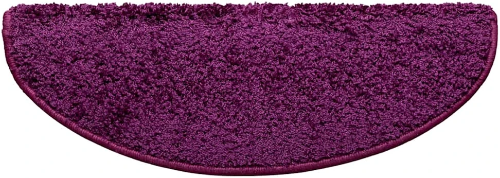 Laiptų kilimėliai, 15vnt., violetinės spalvos, 65x21x4cm