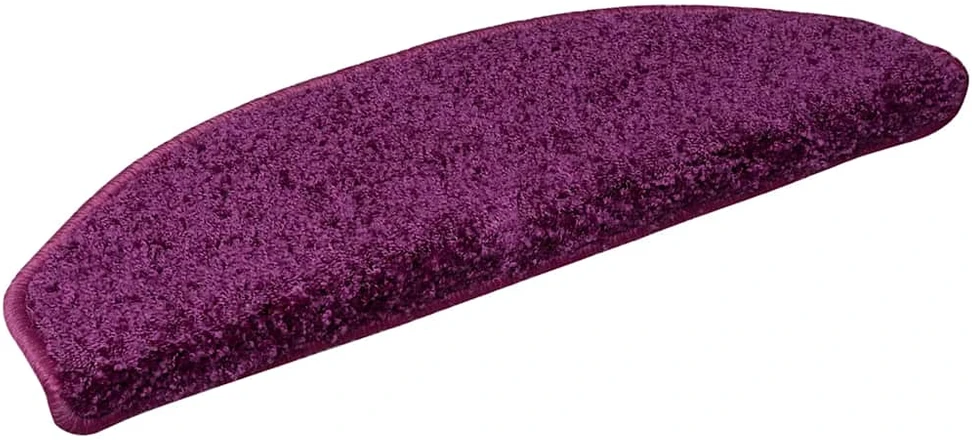 Laiptų kilimėliai, 15vnt., violetinės spalvos, 65x21x4cm