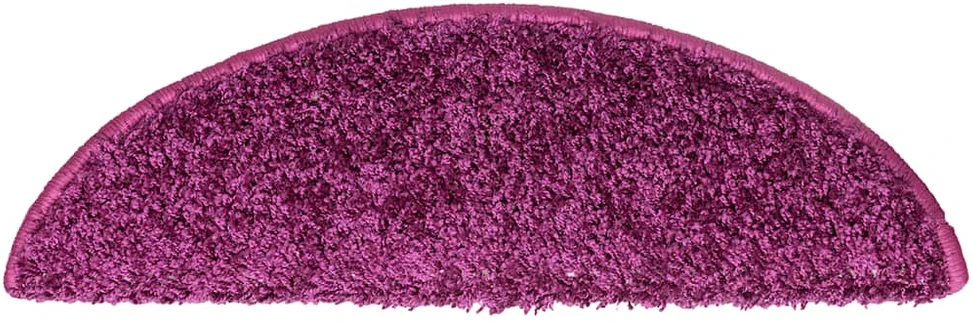 Laiptų kilimėliai, 20 vnt., 56x17x3 cm, violetiniai, pusapvaliai