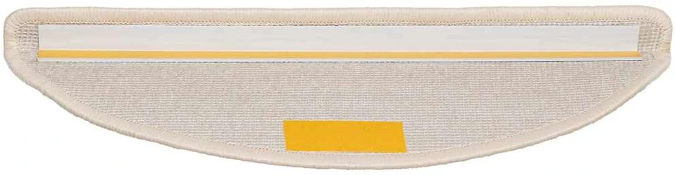 Laiptų kilimėliai, 20 vnt., 56x17x3 cm, balti, pusapvaliai