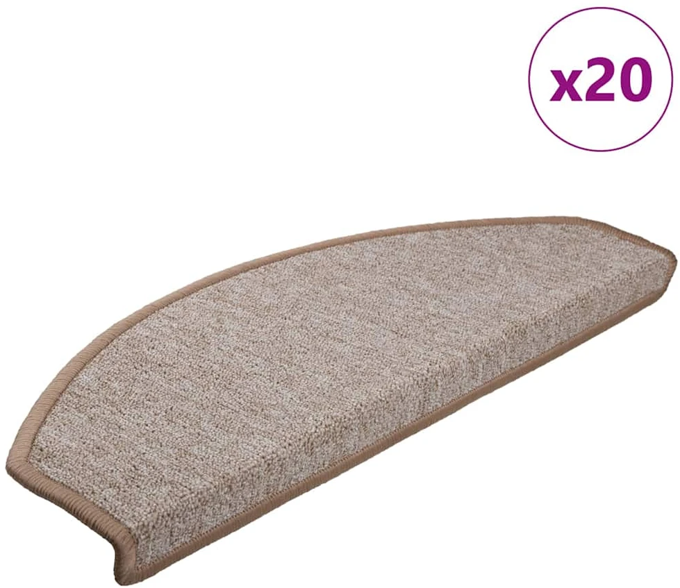 Savaime prilipantys laiptų kilimėliai 20 vnt. 65 x 24 x 4 cm