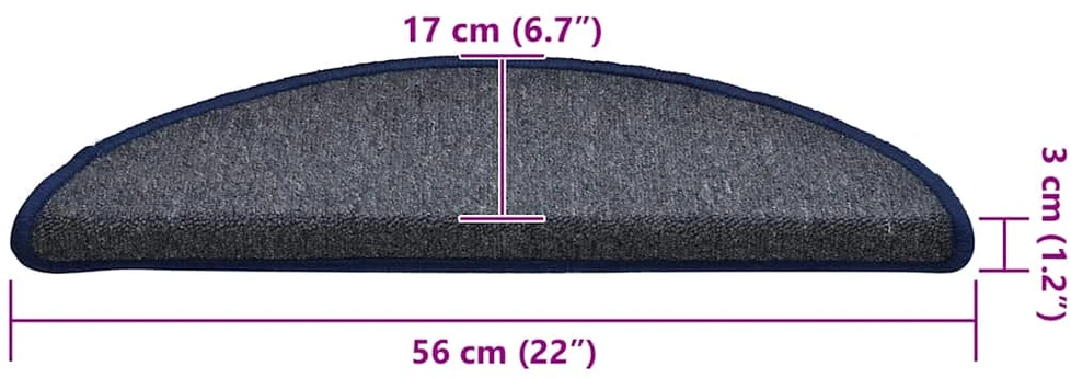 Savaime prilipantys laiptų kilimėliai 30 vnt. 56 x 17 x 3 cm