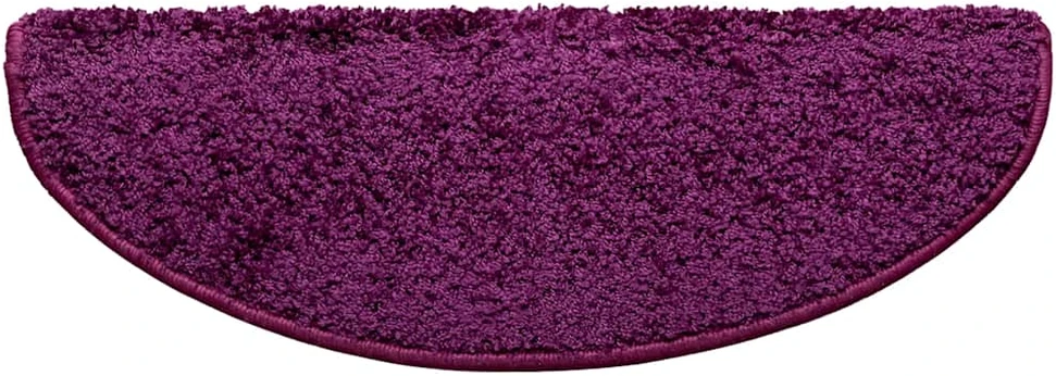Laiptų kilimėliai, 30 vnt., 65x21x4 cm, violetiniai, pusapvaliai, dideli