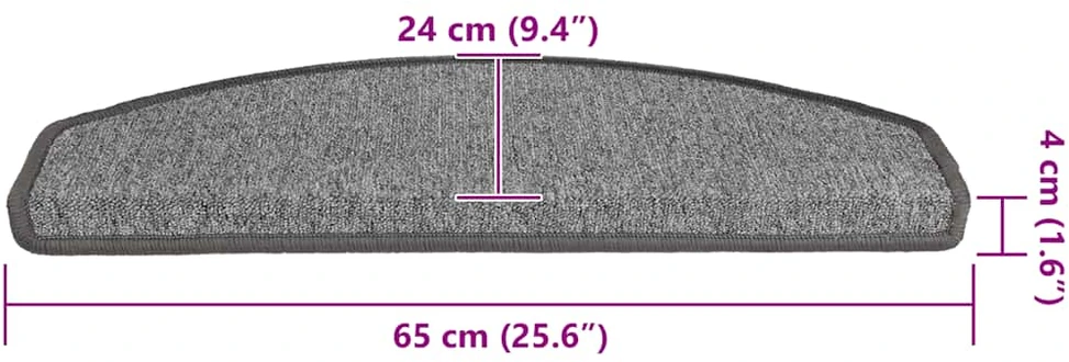 Savaime prilipantys laiptų kilimėliai 30 vnt. 65 x 24 x 4 cm