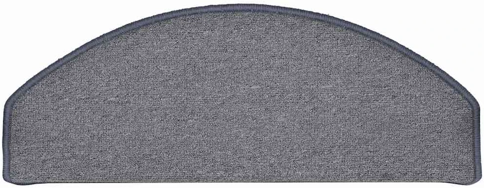 Laiptų kilimėliai, 30 vnt., 65x24x4 cm, šviesiai pilki ir mėlyni, pusapvaliai, dideli
