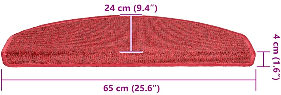 Savaime prilipantys laiptų kilimėliai 30 vnt. 65 x 24 x 4 cm