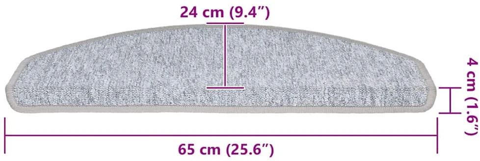 Savaime prilipantys laiptų kilimėliai 30 vnt. 65 x 24 x 4 cm