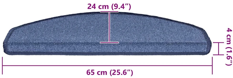 Savaime prilipantys laiptų kilimėliai 30 vnt. 65 x 24 x 4 cm