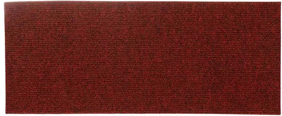 Laiptų kilimėliai, lipnūs, 30 vnt., 60x25 cm, bordo raudoni, stačiakampiai