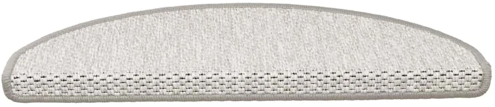 Laiptų kilimėliai Lipni Sisal-Look 30 vnt 65x21x4 cm Platina