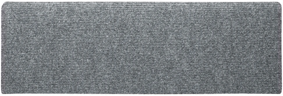 Laiptų kilimėliai, 10vnt., pilki 65x21x4cm, perforuoti adatomis