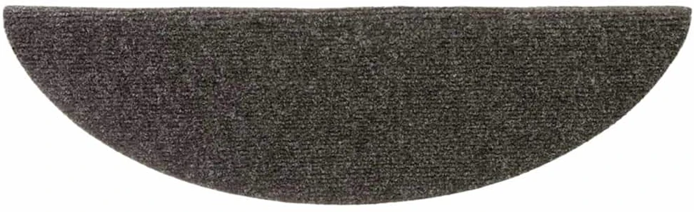 Lipnūs laiptų kilimėliai, 15vnt., antracito, 56x17x3cm
