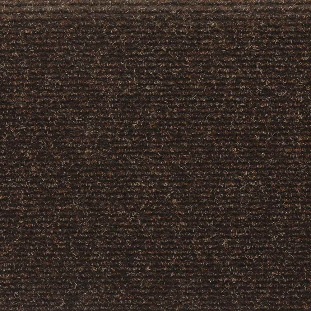 Laiptų kilimėliai, 15vnt., rudi, 65x21x4cm, perforuoti adatomis