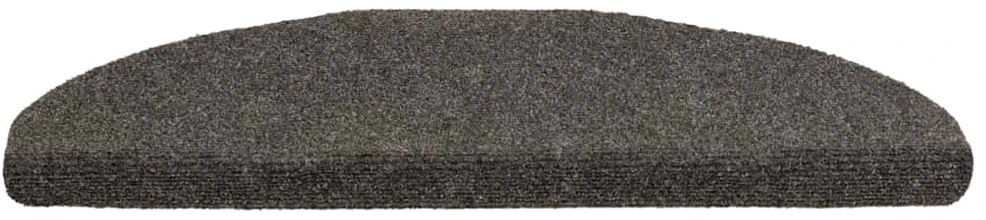 Lipnūs laiptų kilimėliai, 15vnt., antracito, 65x21x4cm