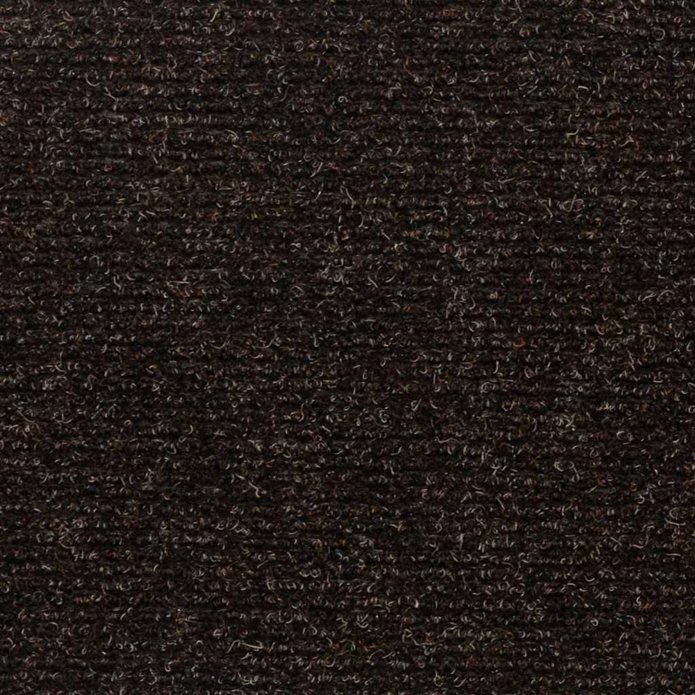 Lipnūs laiptų kilimėliai, 15vnt., tamsiai rudi, 76x20cm