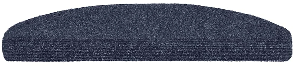 Lipnūs laiptų kilimėliai, 15 vnt., 65 x 21 x 4 cm, mėlyni