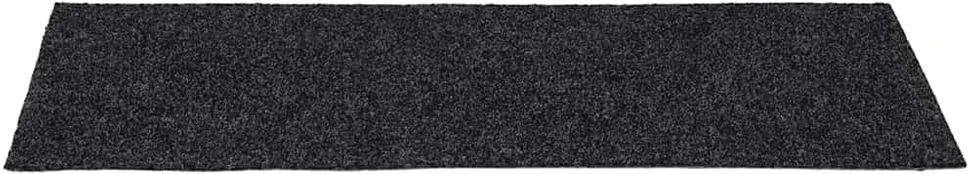 Lipnūs laiptų kilimėliai, 15vnt., pilki, 60x25cm, stačiakampiai