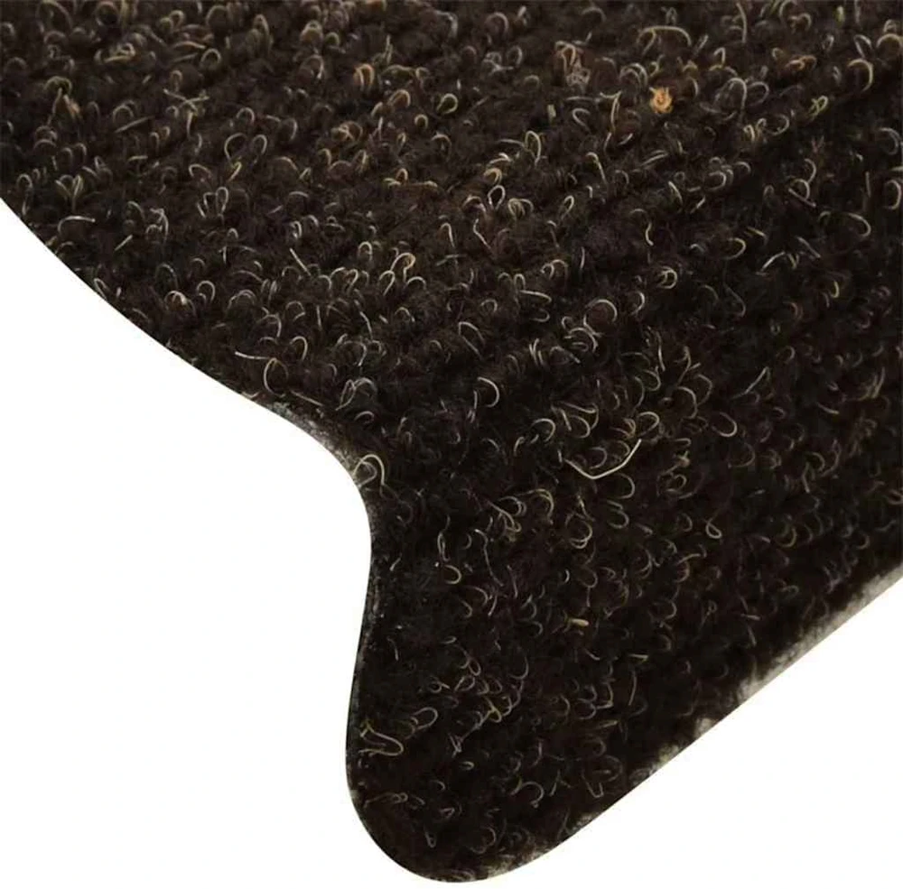Laiptų kilimėliai, lipnūs, 20 vnt., 65x21x4 cm, tamsiai rudi, pusapvaliai, dideli
