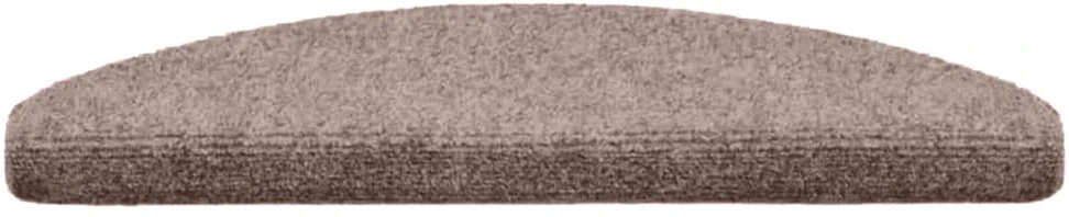 Laiptų kilimėliai, lipnūs, 20 vnt., 65x21x4 cm, šviesiai rudos spalvos, pusapvaliai, dideli