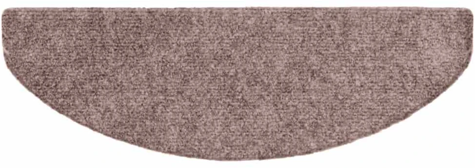 Laiptų kilimėliai, lipnūs, 20 vnt., 65x21x4 cm, šviesiai rudos spalvos, pusapvaliai, dideli