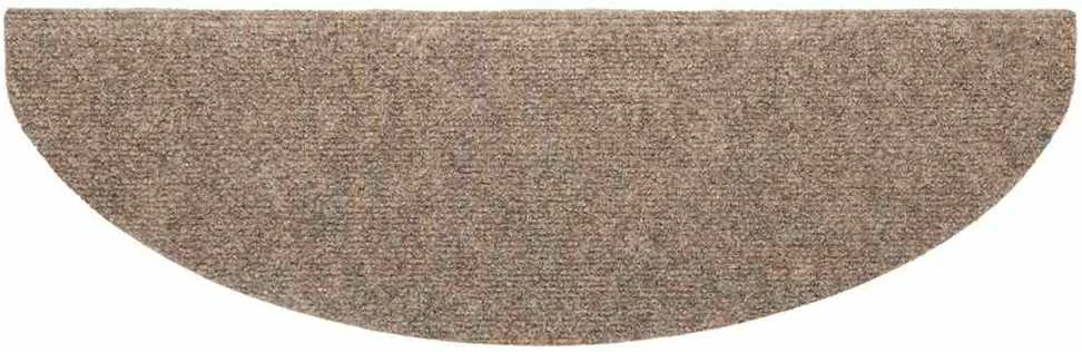 Laiptų kilimėliai, lipnūs, 20 vnt., 65x21x4 cm, smėlio spalvos, pusapvaliai, dideli