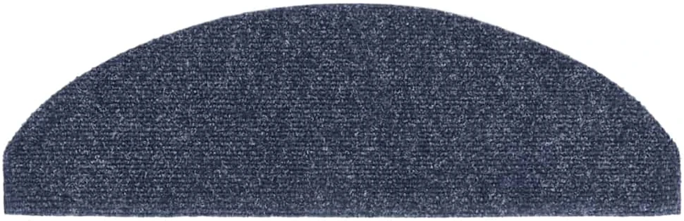 Laiptų kilimėliai, lipnūs, 20 vnt., mėlyni, pusapvaliai, dideli, 65x21x4 cm