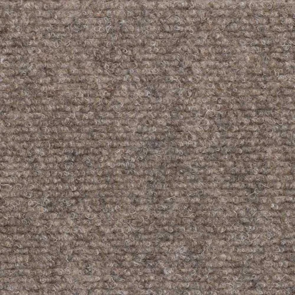 Laiptų kilimėliai, lipnūs, 20 vnt., 56x17x3 cm, smėlio spalvos, pusapvaliai