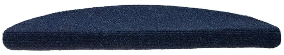 Laiptų kilimėliai, lipnūs, 30 vnt., 56x17x3 cm, tamsiai mėlyni, pusapvaliai