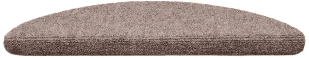 Laiptų kilimėliai, lipnūs, 30 vnt., 56x17x3 cm, šviesiai rudos spalvos, pusapvaliai