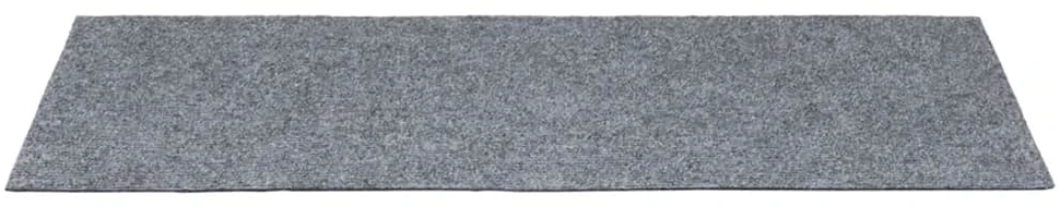 Laiptų kilimėliai, lipnūs, 30 vnt., 60x25 cm, šviesiai pilki, stačiakampiai
