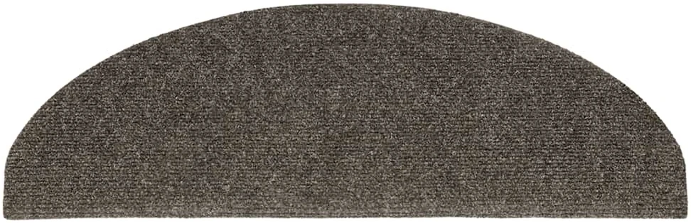 Laiptų kilimėliai, lipnūs, 30 vnt., 65x21x4 cm, antracito spalvos, pusapvaliai, dideli