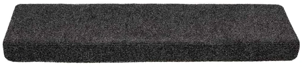 Laiptų kilimėliai, 5vnt., pilki, 65x21x4cm, perforuoti adatomis