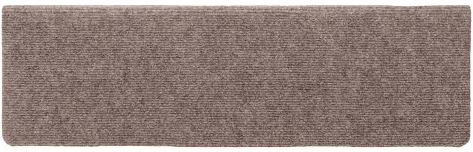 Laiptų kilimėliai, 5vnt., rudi, 65x21x4cm, perforuoti adatomis