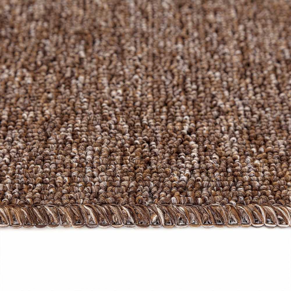 Slydimui atsparūs laiptų kilimėliai 15 vnt. 60 x 25 cm Ruda PP