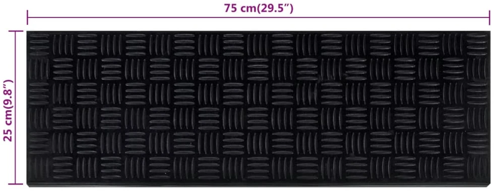 Laiptų pakopos, 10vnt., 25x75cm, guma