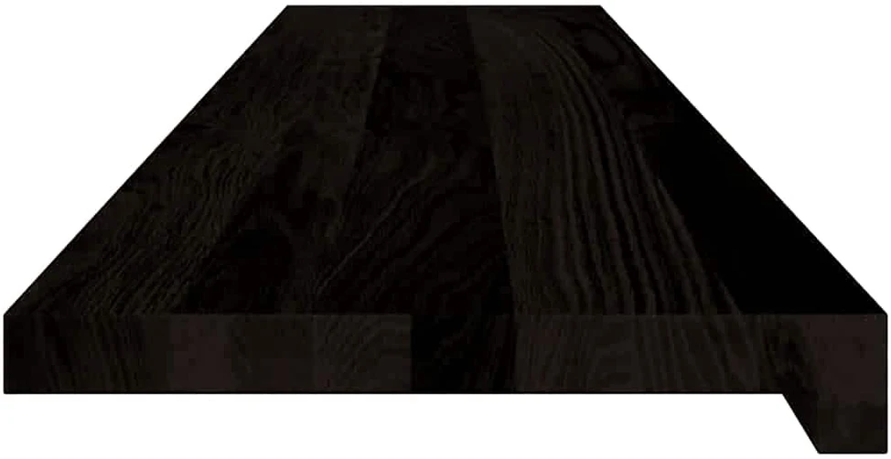 Laiptų pakopos, 12 vnt., tamsiai rudas, 120x30x2 cm, ąžuolo