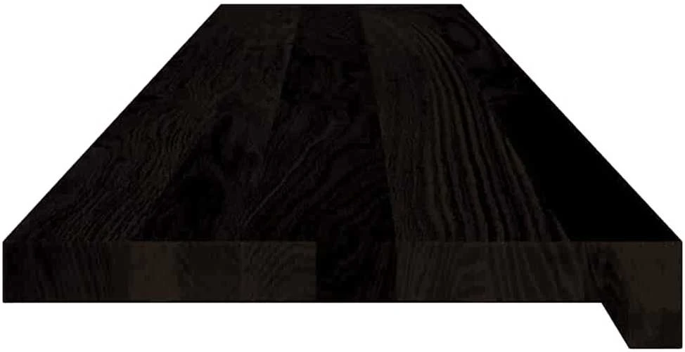 Laiptų pakopos, 12 vnt., tamsiai rudas, 120x25x2 cm, ąžuolo