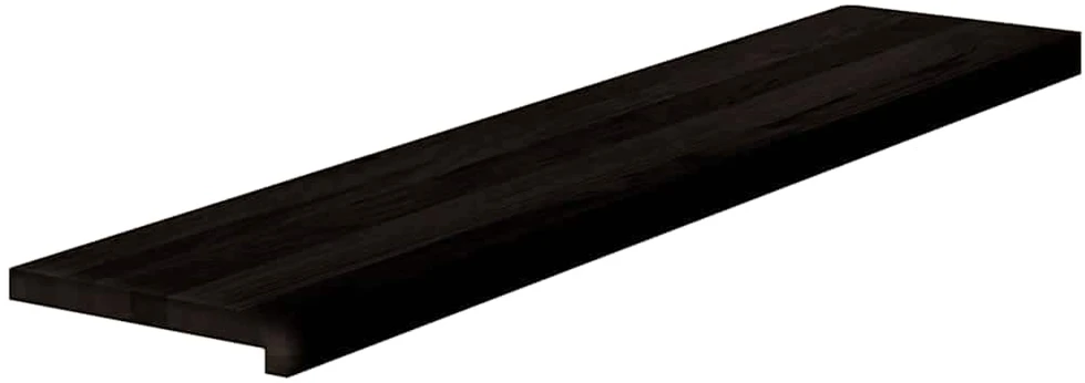 Laiptų pakopos, 16 vnt., tamsiai rudas, 120x25x2 cm, ąžuolo