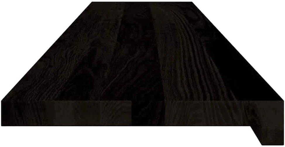 Laiptų pakopos, 16 vnt., tamsiai rudas, 120x30x2 cm, ąžuolo