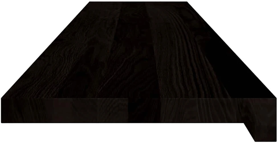 Laiptų pakopos, 2 vnt., rudai juodos, 120x30x2 cm, ąžuolo