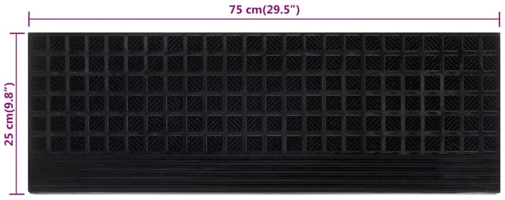 Laiptų pakopos, 5vnt., 25x75cm, guma
