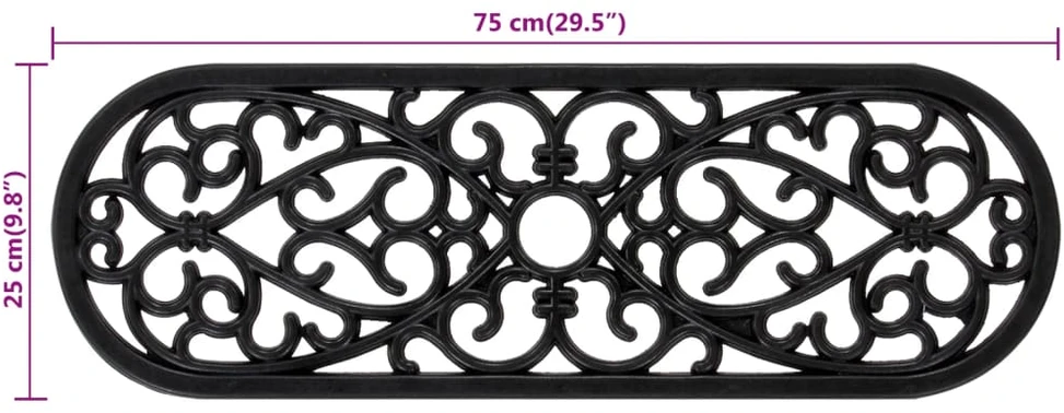 Laiptų pakopos, 5vnt., 25x75cm, guma