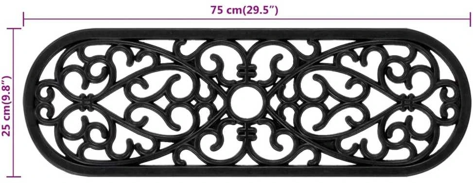 Laiptų pakopos, 5vnt., 25x75cm, guma