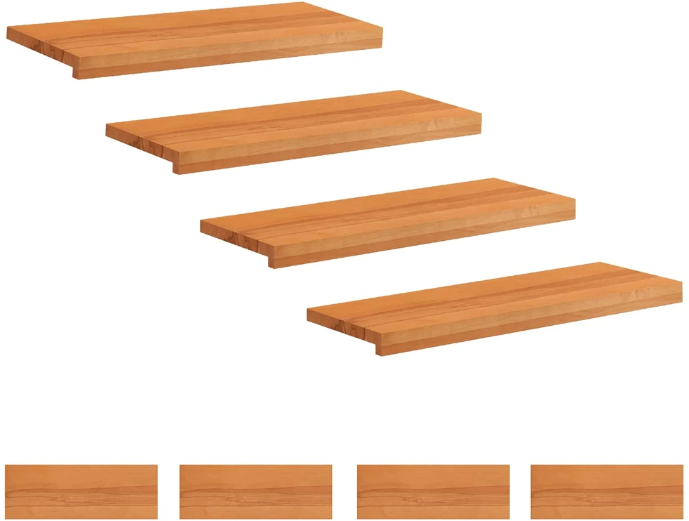 Laiptų pakopos 8 vnt. 70 x 25 x 2 cm Šviesiai rudas