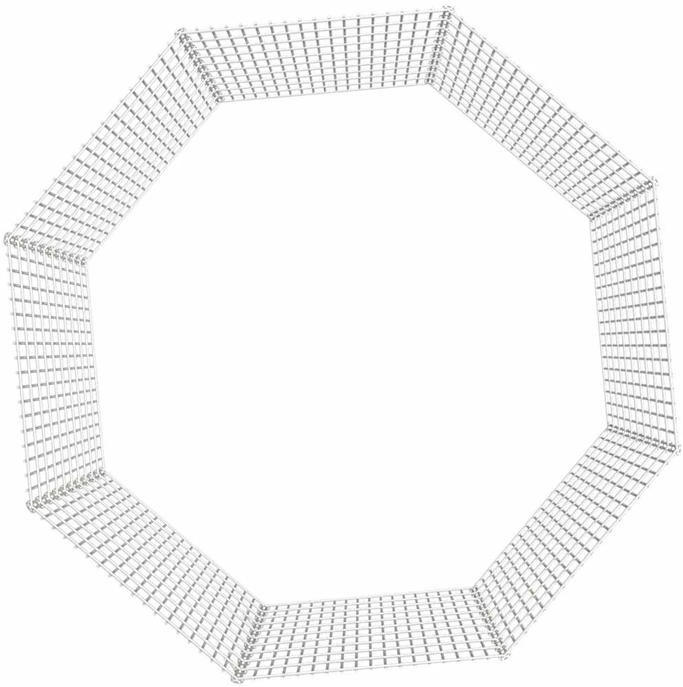 Aptvaras gyvūnams, 8 segmentai, 54x100cm, galvanizuota geležis
